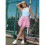 Women'S Ruffled Skirt Rose Red Floral Patterns M 3