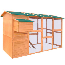 Berkfield Chicken Coop Wood 295x163x170 cm