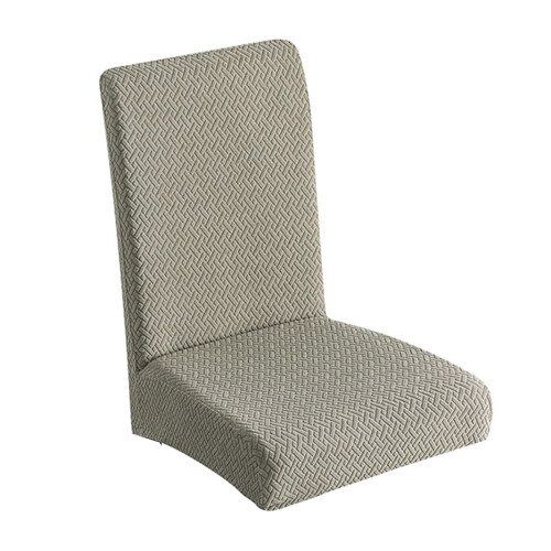 Housse de siège de salle à manger élastique, tissu de-Kaki