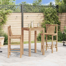 Berkfield Bar Stools 2 pcs Bamboo
