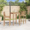 Berkfield Bar Stools 2 pcs Bamboo 1