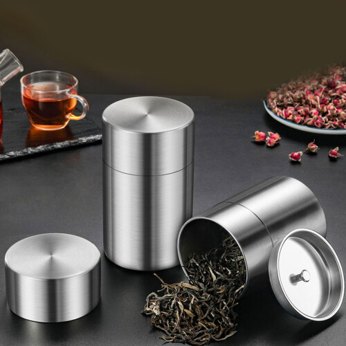 Stainless Steel Teas Coffee Storage Container Sealed Kitchen-S 1