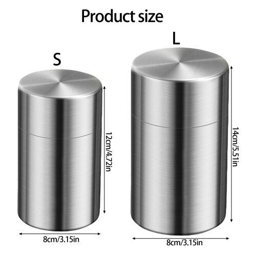 Stainless Steel Teas Coffee Storage Container Sealed Kitchen-S 2