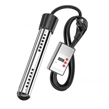 Schwarzer elektrischer Tauch-Wassererhitzer 3000W für Schwimmbäder, Schnellheizung, Heizstab, intelligente Zeitschaltuhr - Oxg