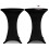 Standing Table Cover ò70cm Black Stretch 2 pcs 1