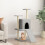 Berkfield Cat Tree with Sisal Scratching Posts Light Grey 110 cm 1