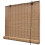 Berkfield Brown Bamboo Roller Blinds 140 x 160 cm 1