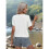 Round Neck Solid Color Sweater White XL 3