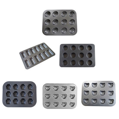 Thickened Carbon Steel Nonstick Multi Cake Pan Fun-Muffin 1