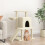 Berkfield Cat Tree with Sisal Scratching Posts Cream 96.5 cm 1