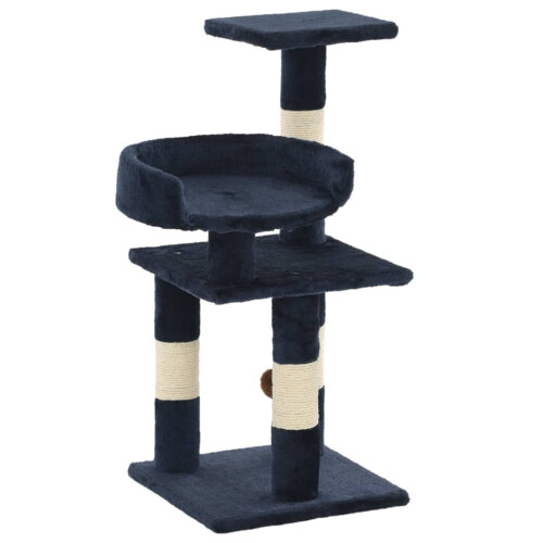 Berkfield Cat Tree with Sisal Scratching Posts 65 cm Blue