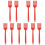 10Pièces De Cuisine Ergonomiques En Silicone Rouge 1