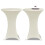 Standing Table Cover ò70cm Cream Stretch 2 pcs 1