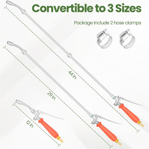 Rustproof Telescoping Water Sprayed Rod Flexible Length 12 To 2