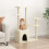 Berkfield Cat Tree with Sisal Scratching Posts Cream 107.5 cm 1