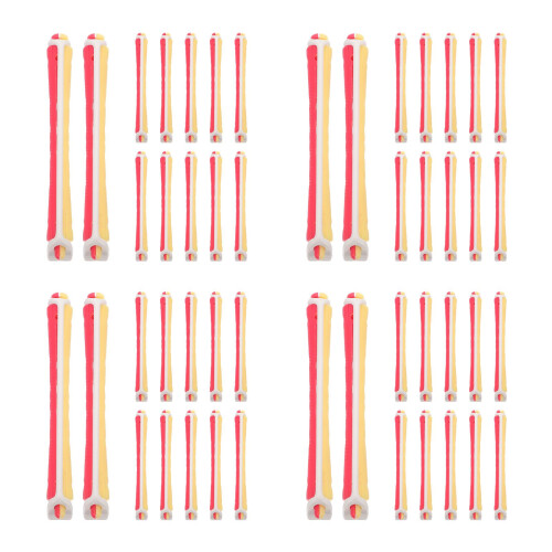 96Pcs Perm Rods Curlers for Hair Styling PP Material Assorted Colors