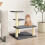 Berkfield Cat Tree with Sisal Scratching Posts Dark Grey 61 cm 1