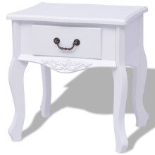 Berkfield Bedside Cabinet MDF White
