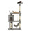 Berkfield Cat Tree with Sisal Scratching Posts 140 cm Grey 1