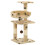 Berkfield Cat Tree with Sisal Scratching Posts 65 cm Paw Prints Beige 1