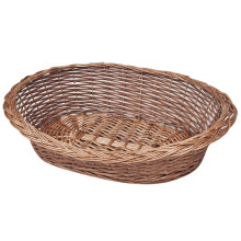 Berkfield Willow Dog Basket/Pet Bed Natural 50 cm