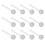 20Pcs Lightweight Acrylic Nose Retainers Clear Invisible Nose Studs 1