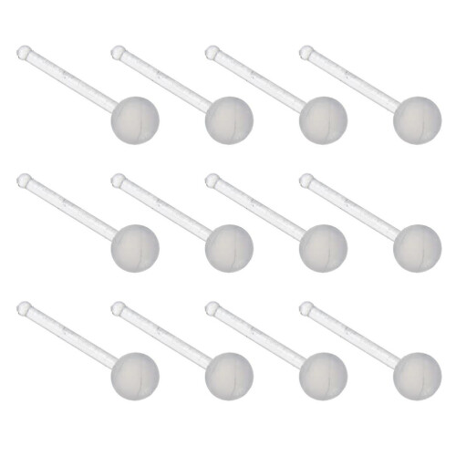 20Pcs Lightweight Acrylic Nose Retainers Clear Invisible Nose Studs