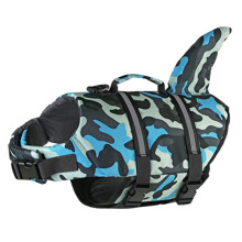 Maillot de bain pour chien avec poignée de-Camouflage bleu