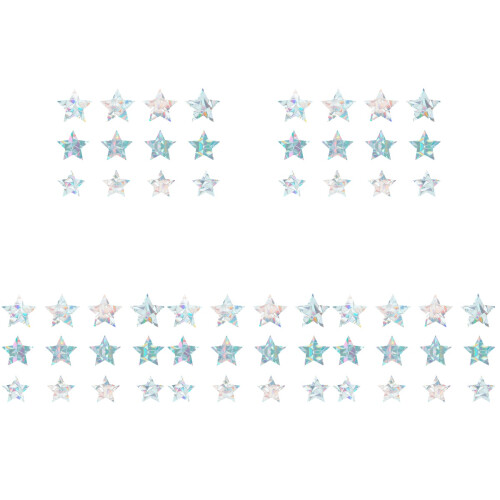 60Pcs Multi Anti-Collision Window Clings Static Removable Glass Decals