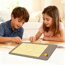 Wooden Brain Teaser Puzzle Triangle Game Coffee Color, Disappearing Triangle Design, FadeResistant Finish