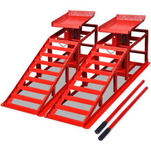 Berkfield Car Repair Ramps 2 pcs Red Steel