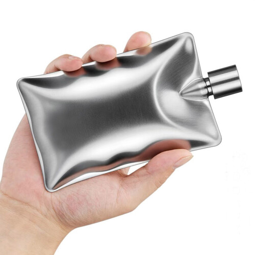 Flacons de vin de poche de 6oz, Pots de whisky en acier-UN