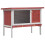 Berkfield Outdoor Rabbit Hutch 1 Layer Red Wood 1
