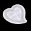 Flexible Heart Shape Coaster Silicones Mold Easy Releases Baking 7