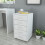 Berkfield Office Drawer Unit with Castors 5 Drawers White 1