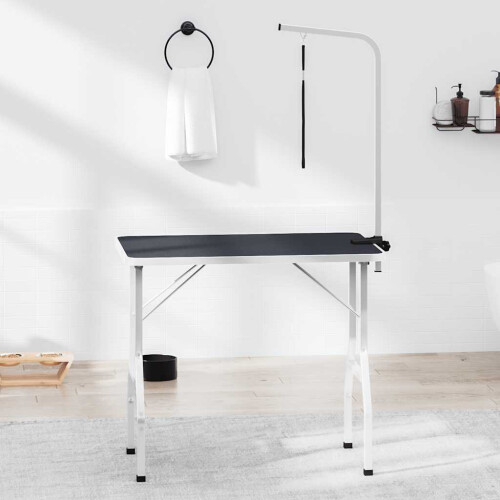 Berkfield Bath Grooming Table for Dogs Cats Pets Adjustable 1 Loop