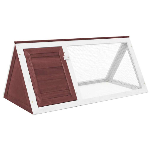 Berkfield Animal Rabbit Cage Brown Wood