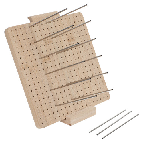 1Set Portable Wooden Crochet Blocking Board for Precise Yarn Crafting