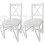 Berkfield Dining Chairs 2 pcs White Pinewood 1