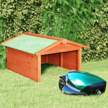 Berkfield Robotic Lawn Mower Garage 72x87x50 cm Solid Firwood