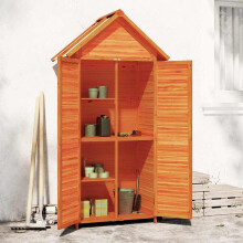 Berkfield Garden Tool Shed Brown 89x52.5x175 cm Solid Wood Pine