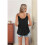 Casual Spaghetti Strap Cami Black S 7