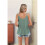 Casual Spaghetti Strap Cami Dark Green L 7