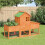 Berkfield Rabbit Hutch Brown 170x63x113 cm Solid Wood Pine 1