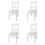 Berkfield Dining Chairs 4 pcs White Pinewood 1