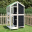 Berkfield Bird House Grey 97x81x152 cm Solid Wood Pine 1