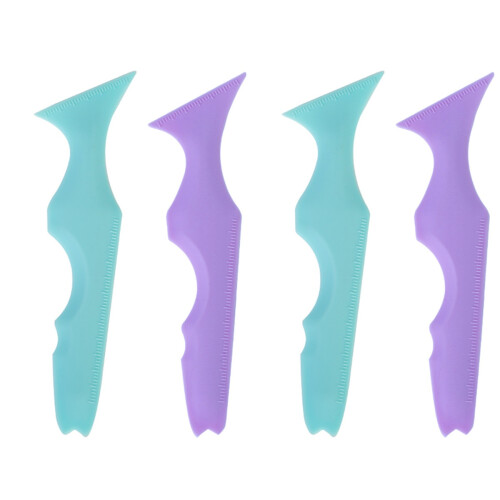 4Pcs Assorted Color Silicone Eyeliner Stencils Multi-Angle Makeup Aid
