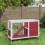 Berkfield Rabbit Hutch Mocha 103x44x69.5 cm Solid Wood Pine 1
