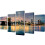 Canvas Wall Print Set Brooklyn Bridge River View 200 x 100 cm 1