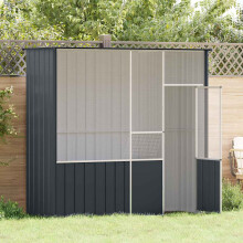 Berkfield Bird Cage Anthracite 215x78x200 cm Galvanised Steel